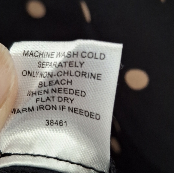 NWT Womens 41 Hawthorn 3X Polk A Dot Blouse Ruffles Top Stitch Fix Short Sleeve - Picture 9 of 14